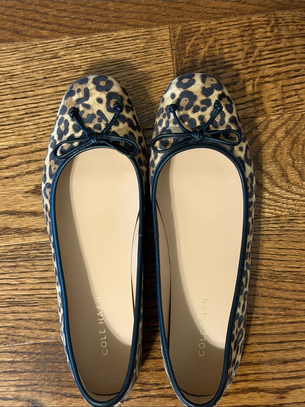Cole Haan Leopard-Print Ballet Flats size 7,5